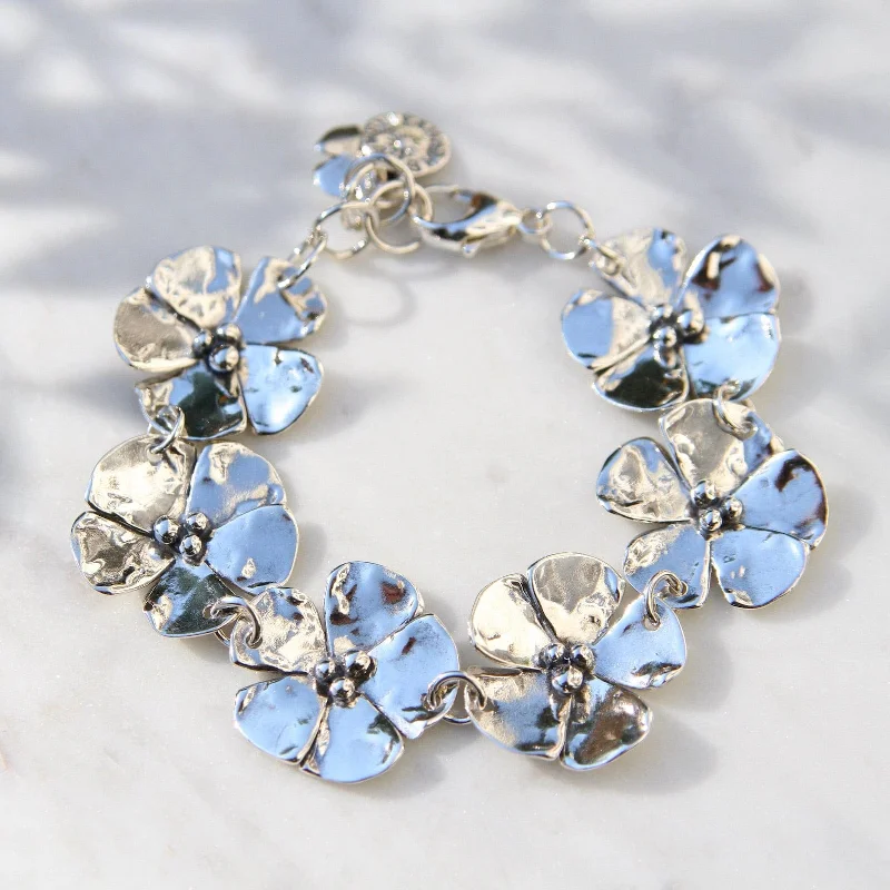 Six Dogwood Flower Bracelet