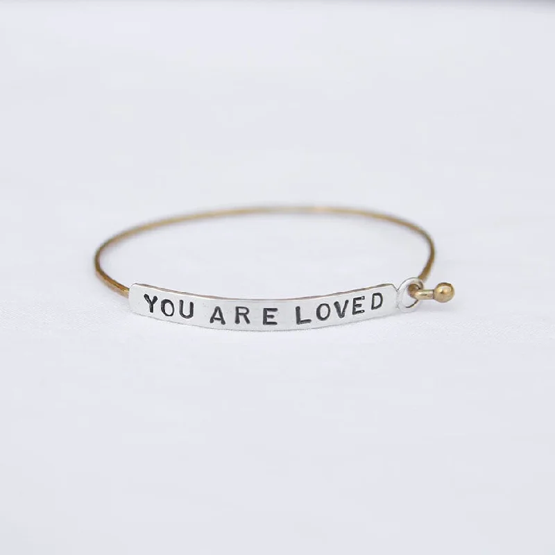 You Are Loved Plate Bracelet