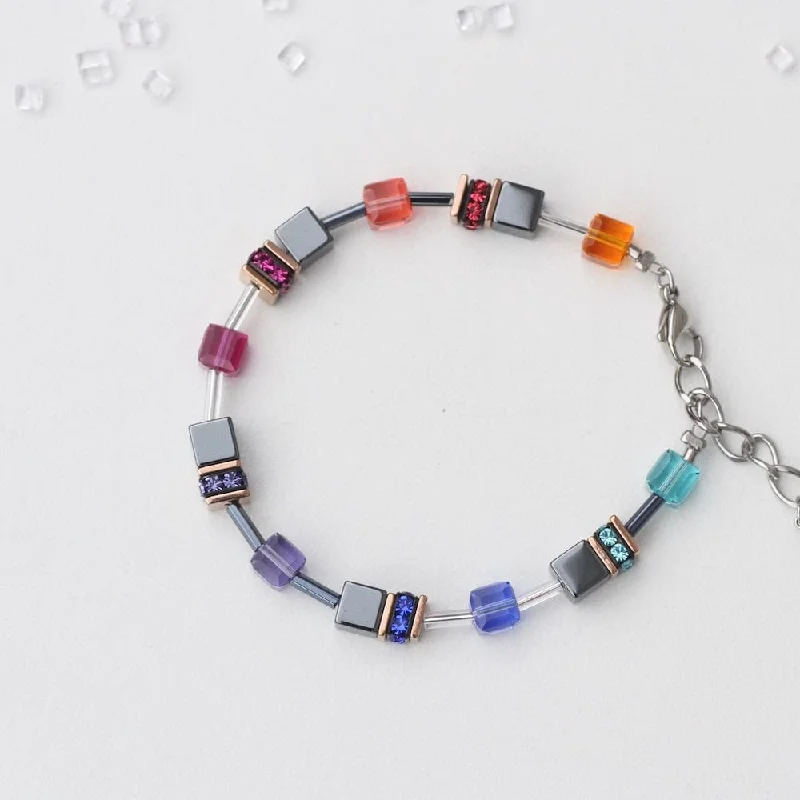 MULTICOLOR GEO CUBE BRACELET