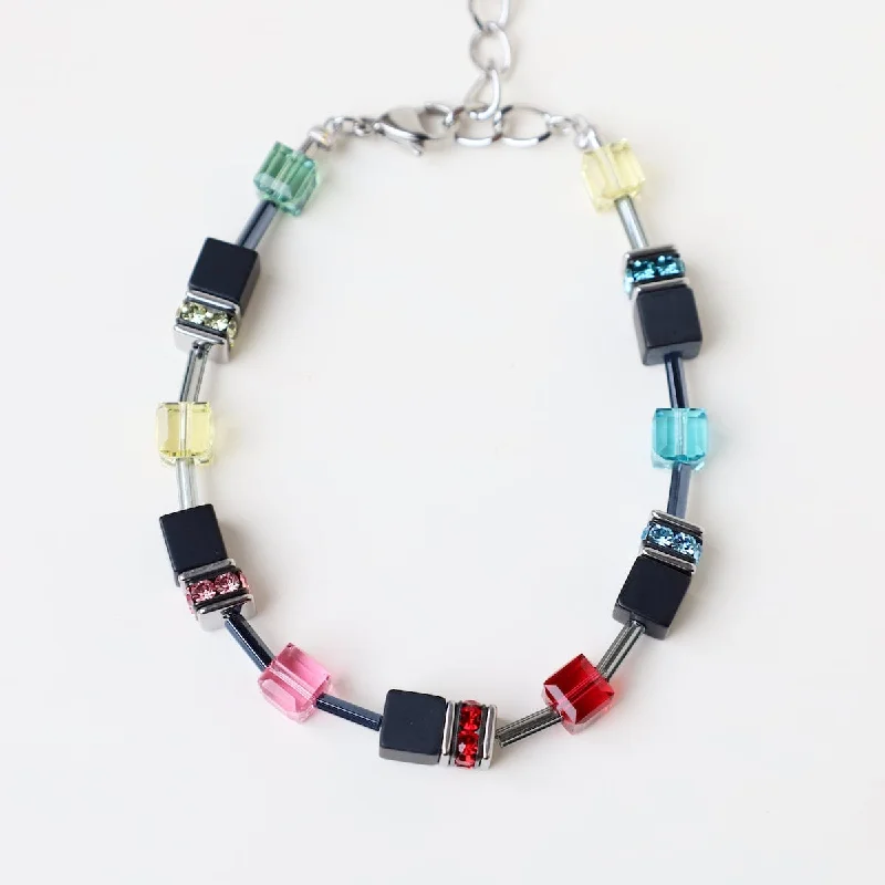 Multi-Color Geocube Bracelet