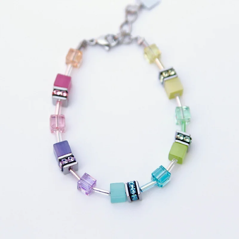 Pastel Rainbow Cat's Eye Bracelet