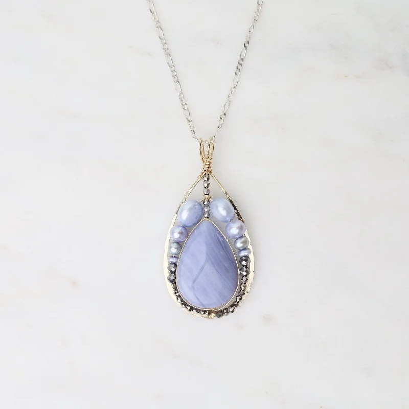 Blue Rising Tide Necklace