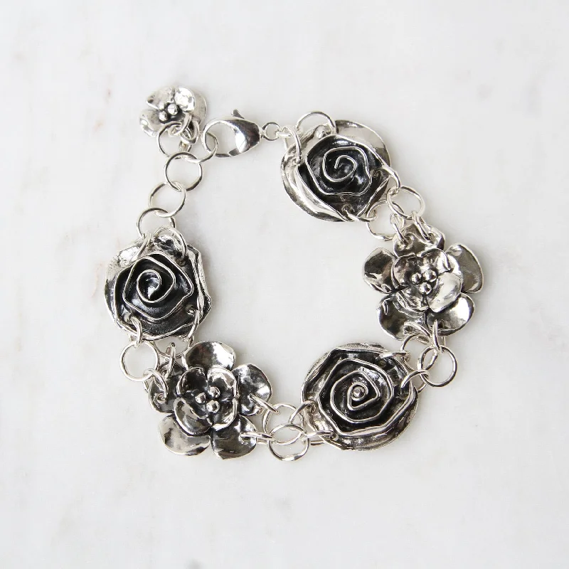 Rosewood Flower Garden Bracelet