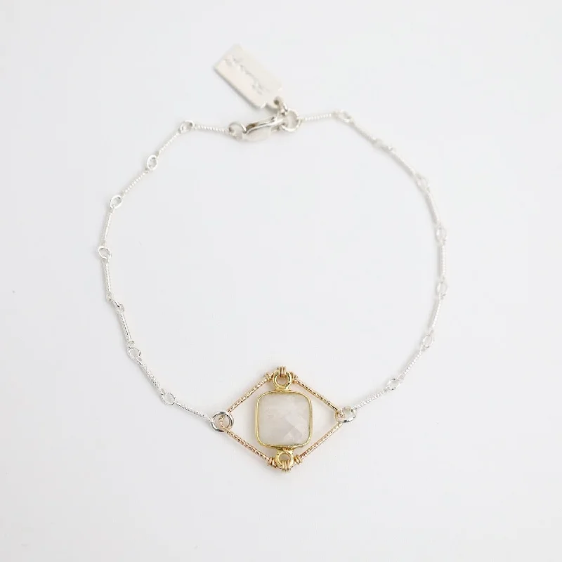 Moonstone Frame Bracelet