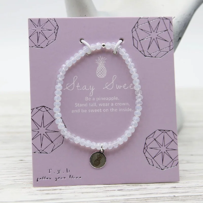 Stay Sweet ~ Stretchy Opal Crystal Bracelet