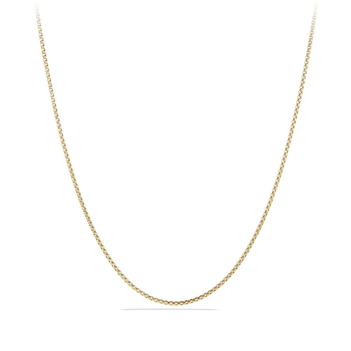 David Yurman 1.7mm Hollow Box Chain Necklace