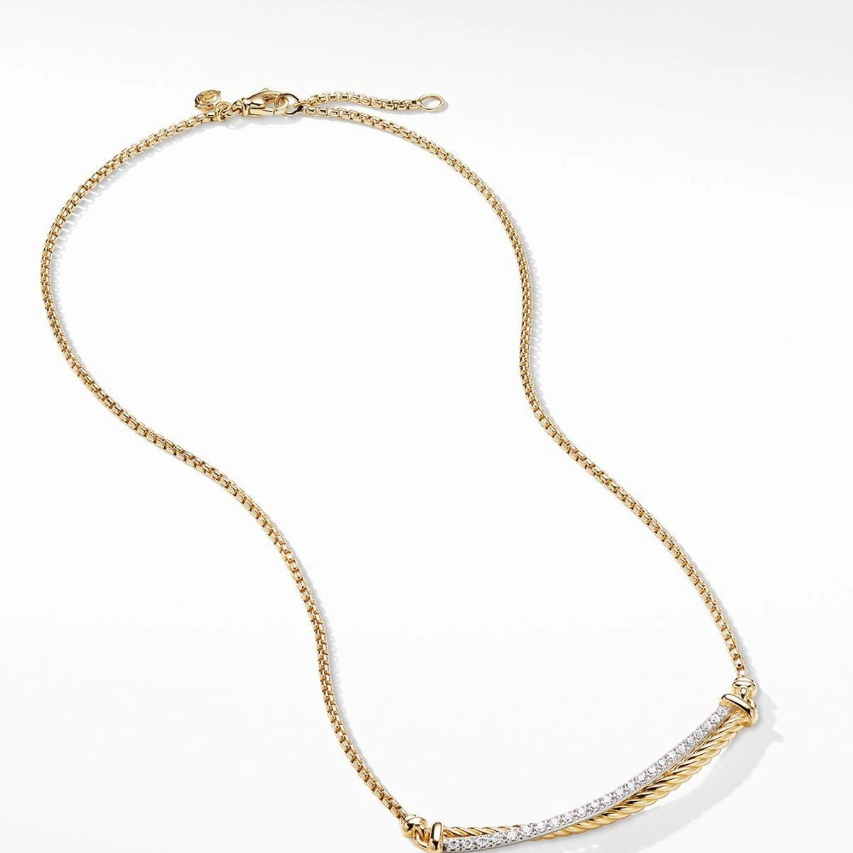 David Yurman Crossover Bar Necklace