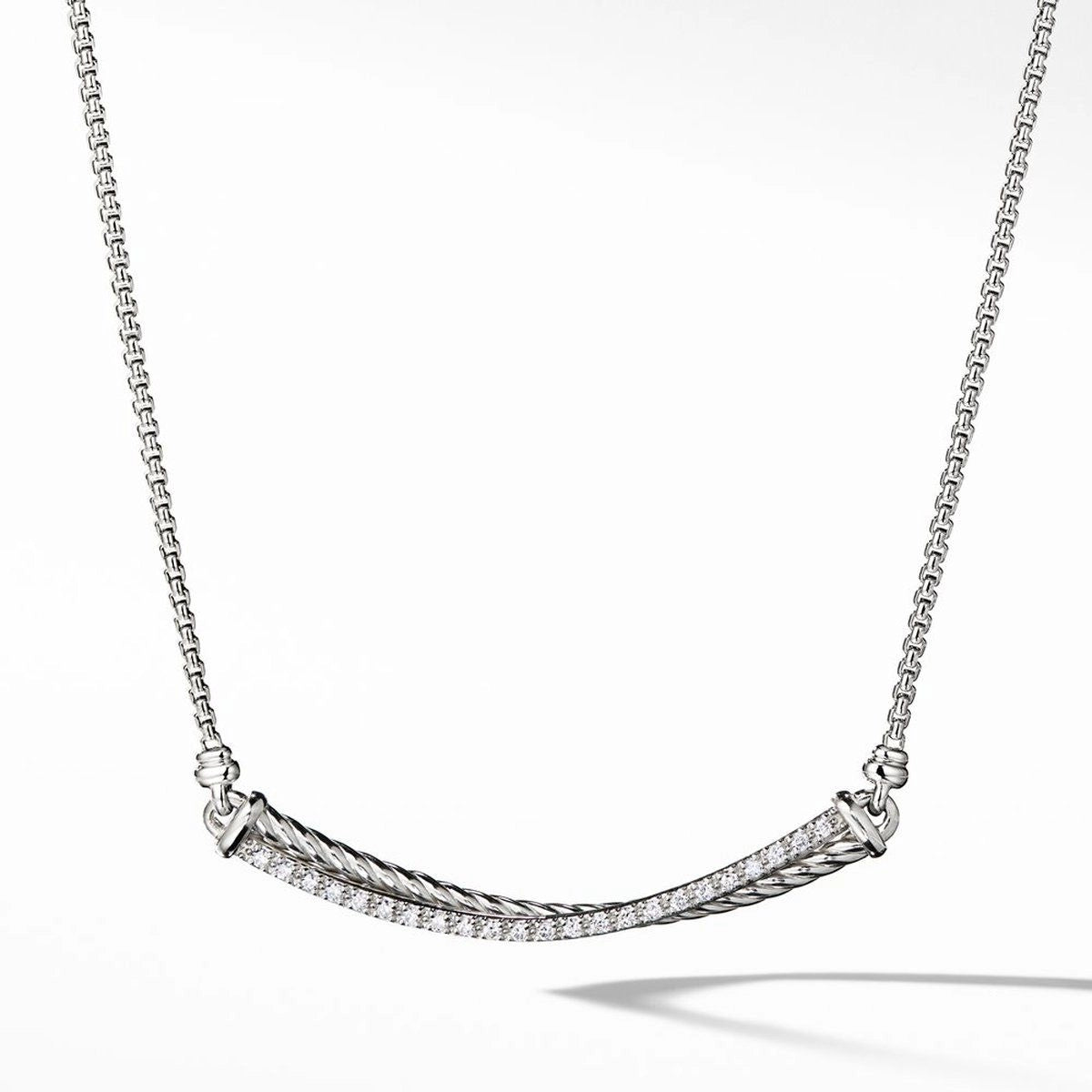 David Yurman Crossover Bar Necklace