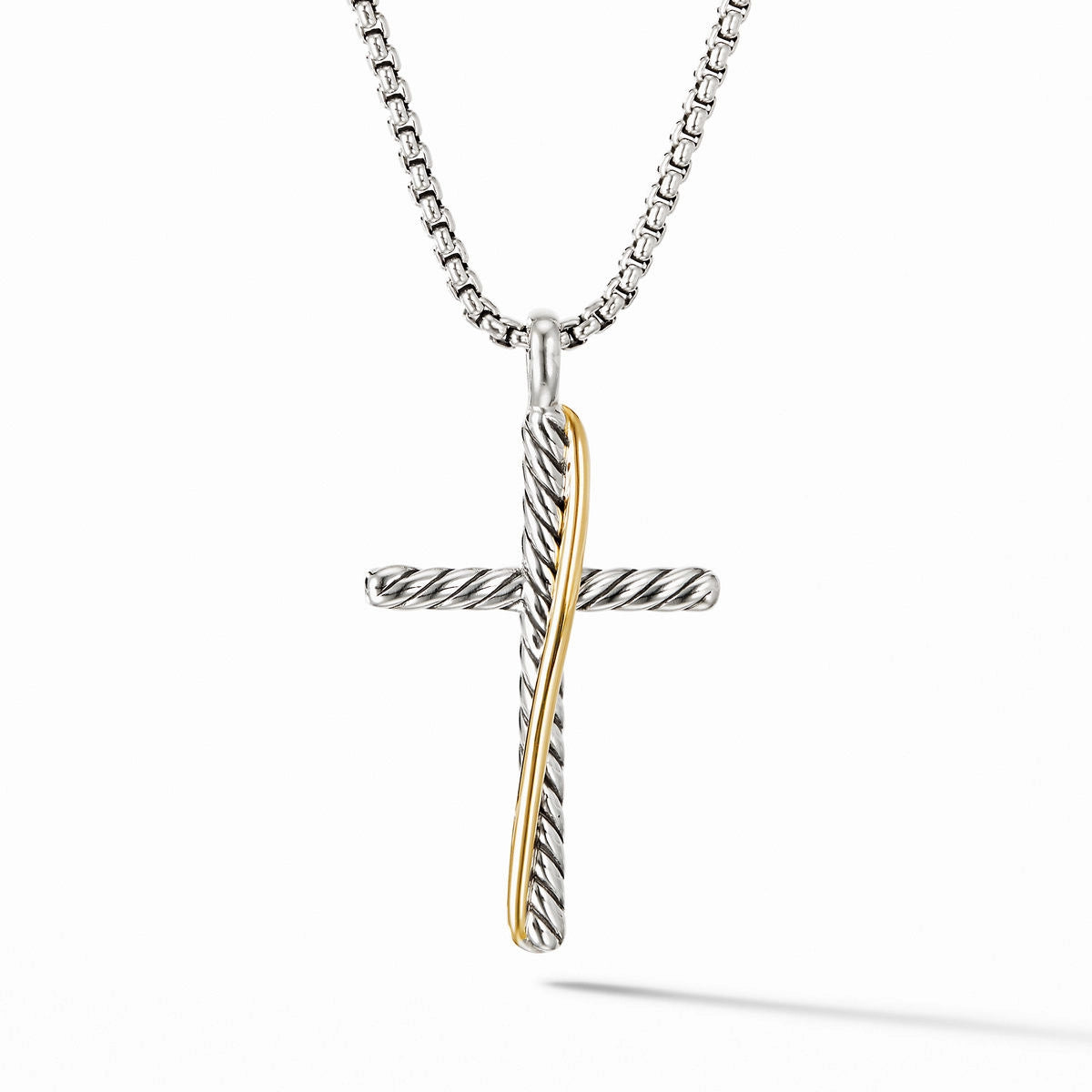 David Yurman Large Crossover Cross Necklace