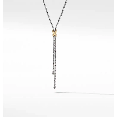 David Yurman Petite 'X' Lariat Necklace