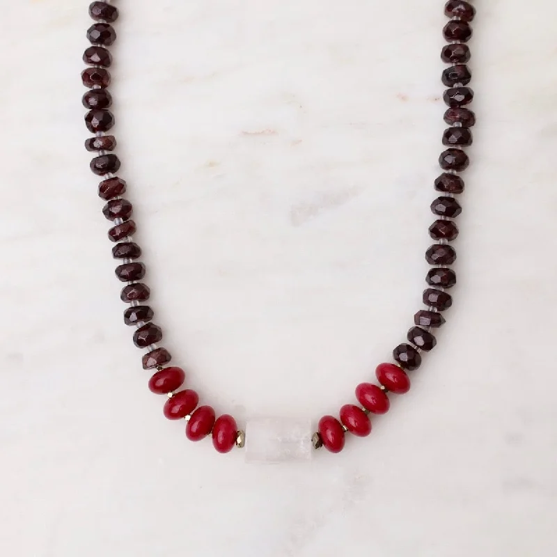 Garnet Mix Necklace