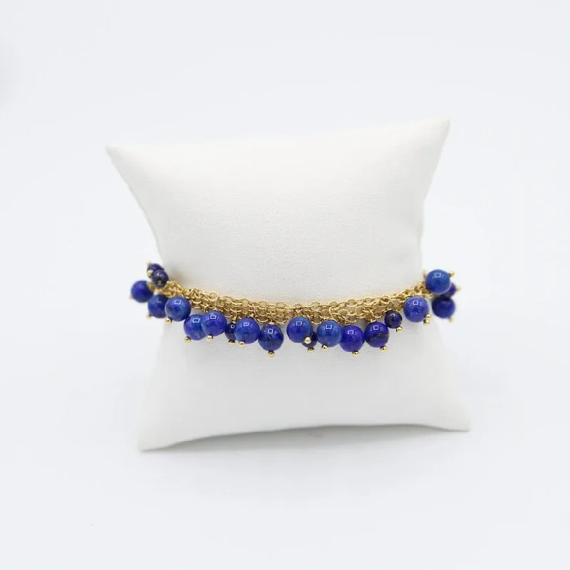 Lapis Bobbles Bracelet