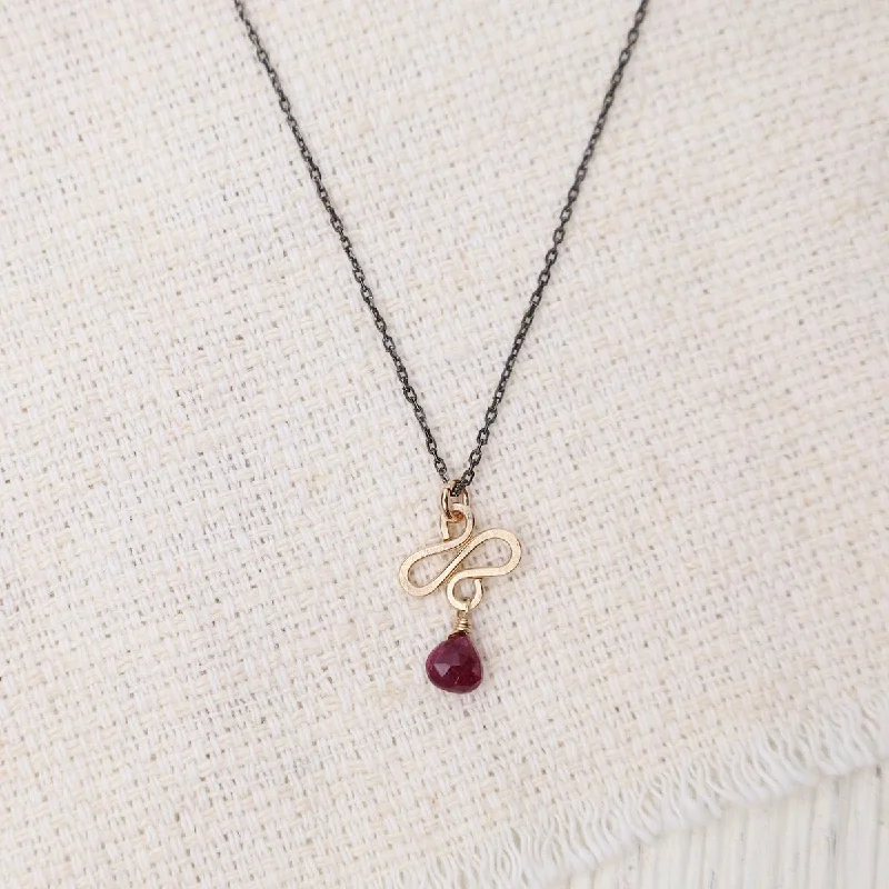 Mini Serpent Tourmaline Necklace