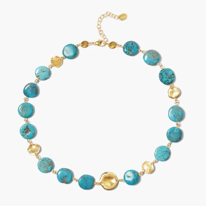 Turquoise Coin Necklace