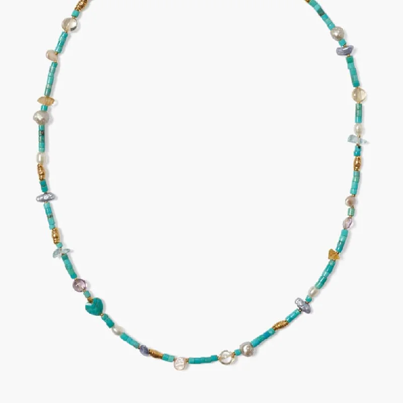 Voyager Toggle Necklace Turquoise Mix