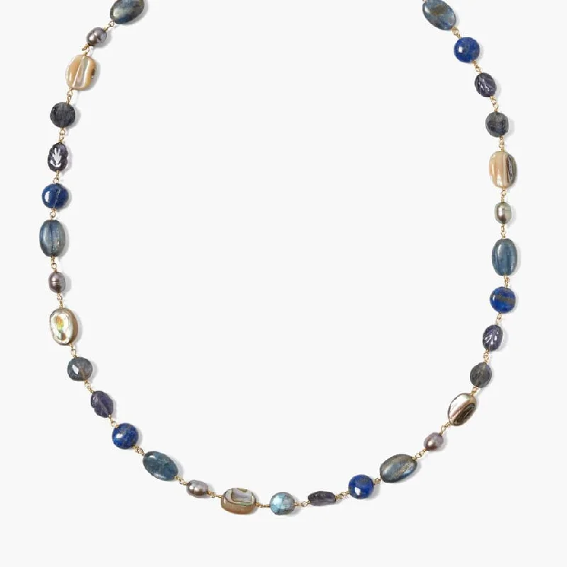 Eden Blue Lab Mix Necklace