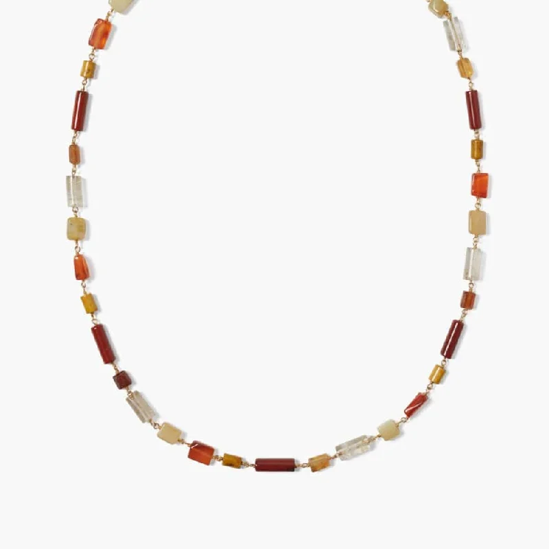 Eden Necklace Carnelian Mix