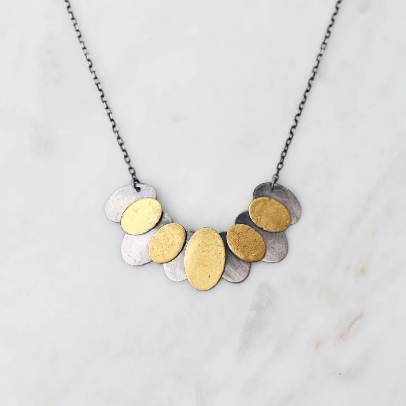 Mixed Oval Pivot Necklace - Small