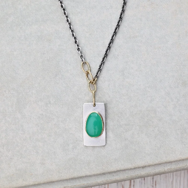 Chrysoprase Portal Necklace - One of a Kind