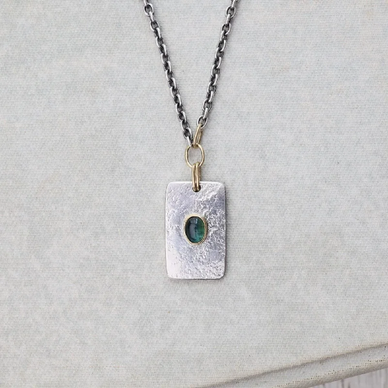 Tourmaline Tablet Necklace