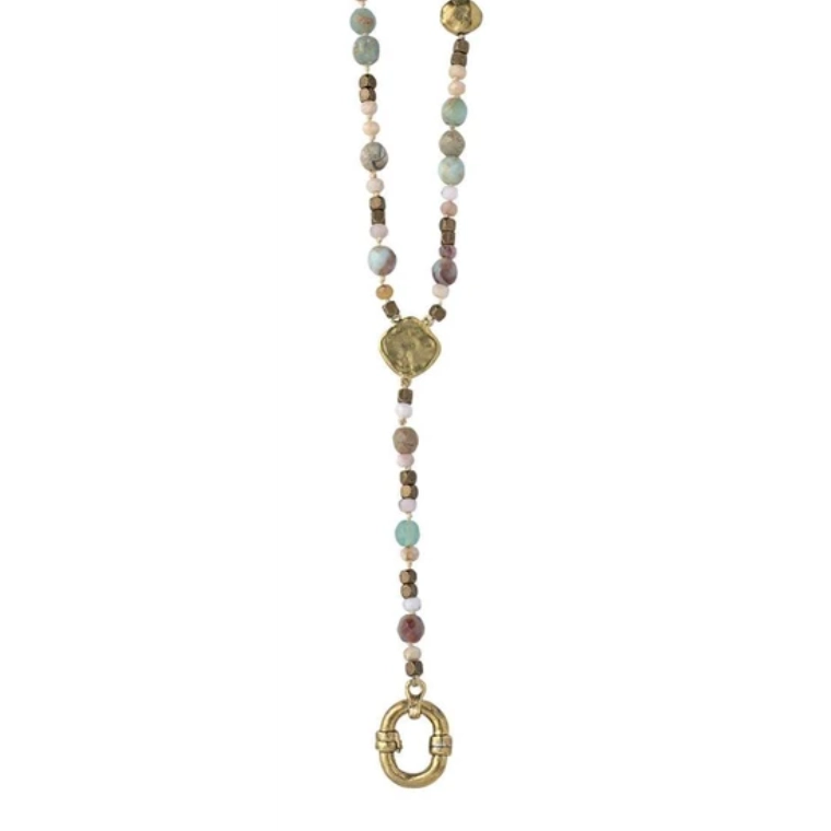 Waxing Poetic Evolution Y Necklace with Opal, 35in